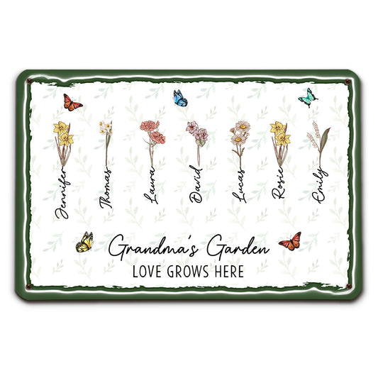 First Mom Now Grandma - Personalized Custom 3D Inflated Effect Metal Sign