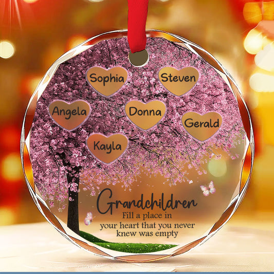 Fill A Place In Your Heart - Personalized Custom Glass Ornament