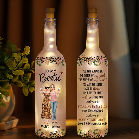 You Are My Soul Sister Front View - Personalized Custom Bottle Lamp