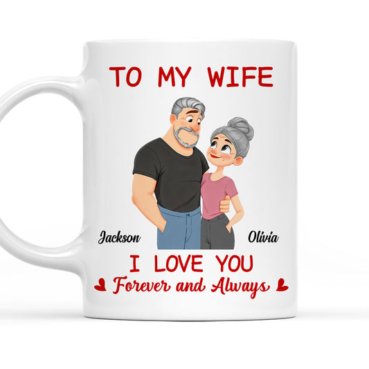 In Love With You Forever My Wife - Personalized Custom Coffee Mug