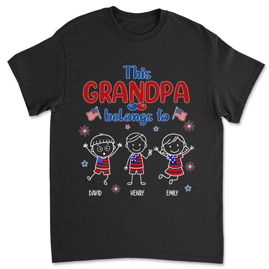 Loved By My Grandkids - Personalized Custom Shirt