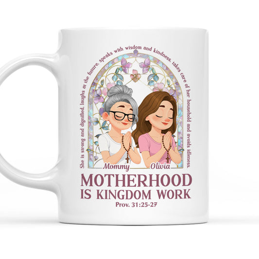 She Shines With Strength - Personalized Custom Coffee Mug