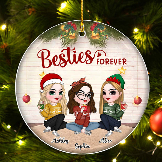 We Are Besties Forever And Always - Personalized Custom Acrylic Ornament