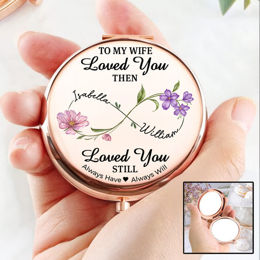 Forever Yours My Love - Personalized Custom Compact Mirror