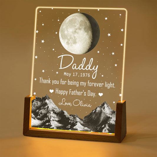For Being My Forever Light - Personalized Custom Night Light