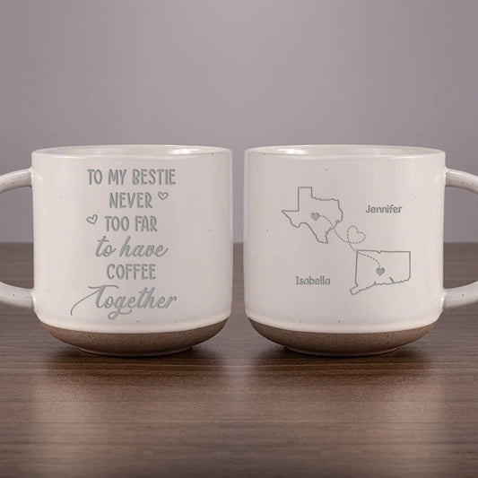 Still Having Coffee Together - Personalized Custom Engraved Pottery Mug