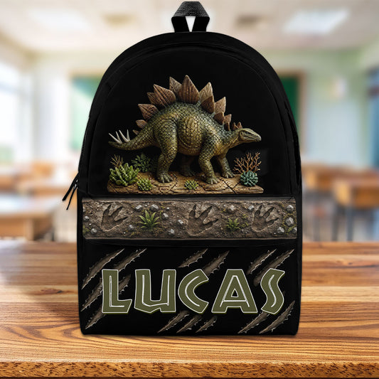 3D Dinosaur Adventure - Personalized Custom Backpack
