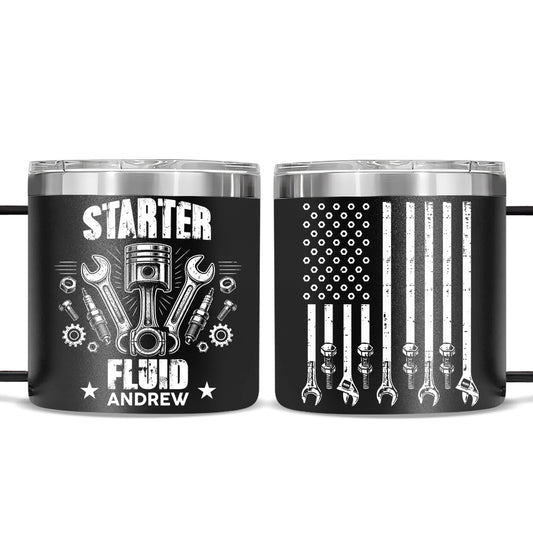 Legendary Wrench Master - Personalized Custom 14oz Stainless Steel Tumbler With Handle