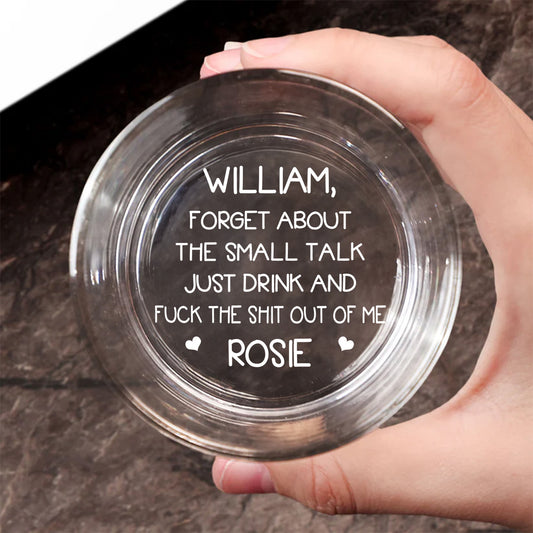 Just drink - Personalized Custom Engraved Whiskey Glass