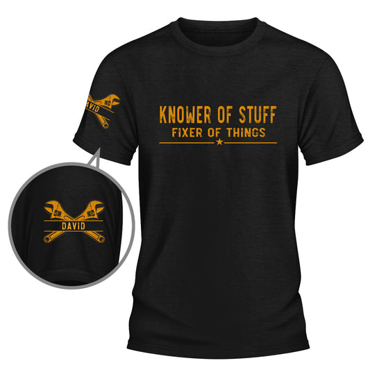 Professional Problem Solver - Personalized Custom Shirt With Design On Sleeve