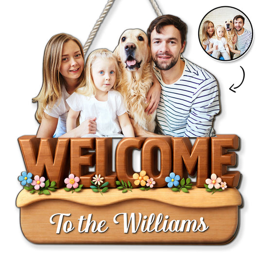 We Are Nice Here Photo - Personalized Custom 3D Effect Wood Sign