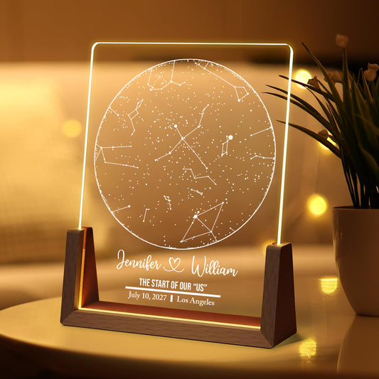 Start Of Us - Personalized Custom Night Light