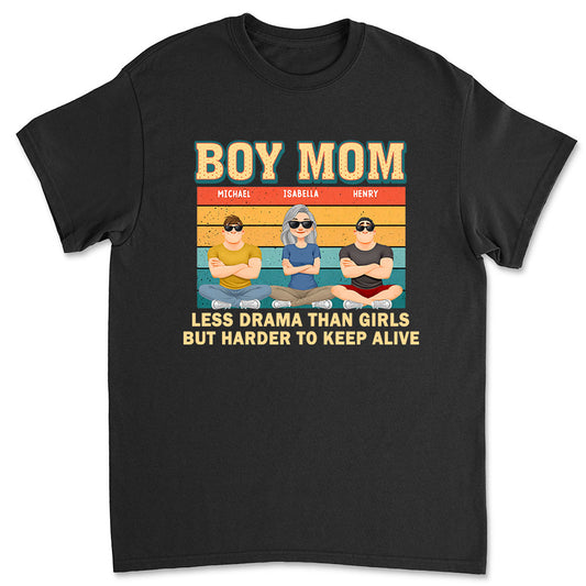 Boy Mom - Personalized Custom Shirt