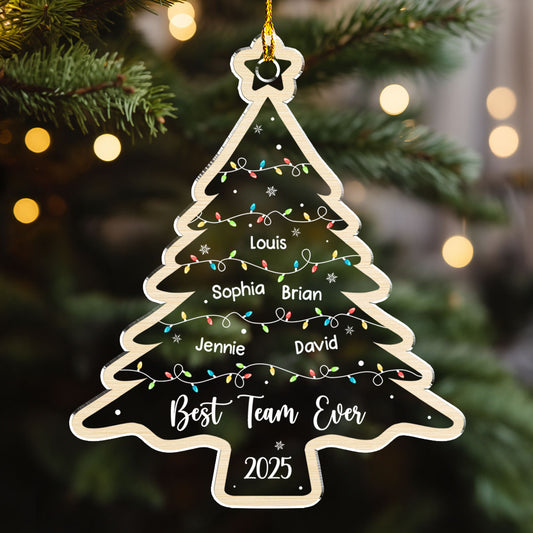 The Christmas Crew - Personalized Custom Acrylic Ornament