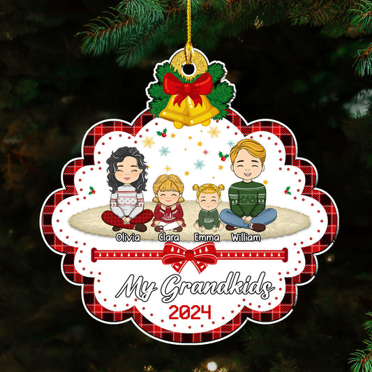 My Grandkids Christmas - Personalized Custom Acrylic Ornament