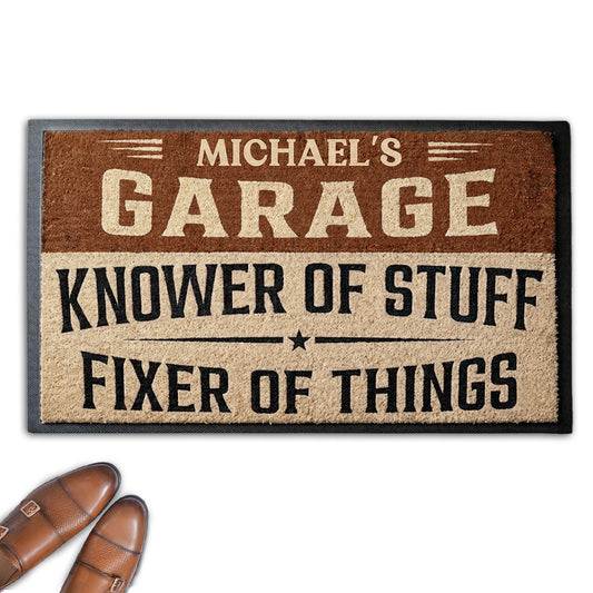 Knower And Fixer - Personalized Custom Doormat