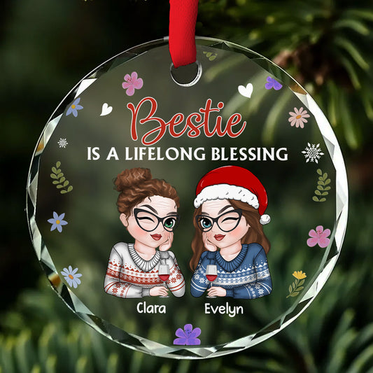 Lifelong Blessing - Personalized Custom Glass Ornament