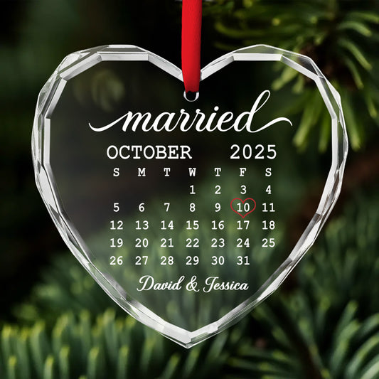 From This Day Forward Always - Personalized Custom Glass Ornament