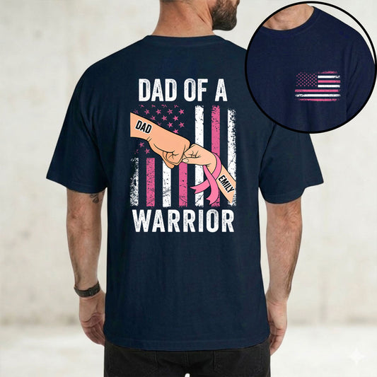 Proud Warrior Dad Always - Personalized Custom Shirt