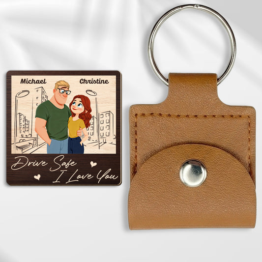 Safe Back To My Arms - Personalized Custom Wooden Pocket Hug