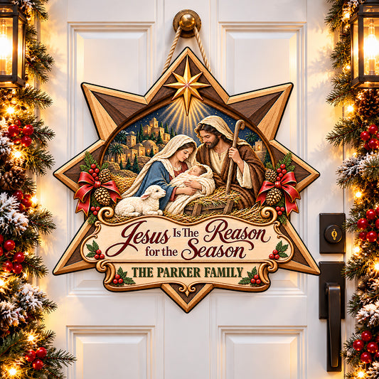 Jesus Is The Reason - Personalized Wood Sign