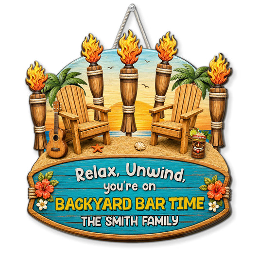 Relax Time - Personalized Custom Wood Sign