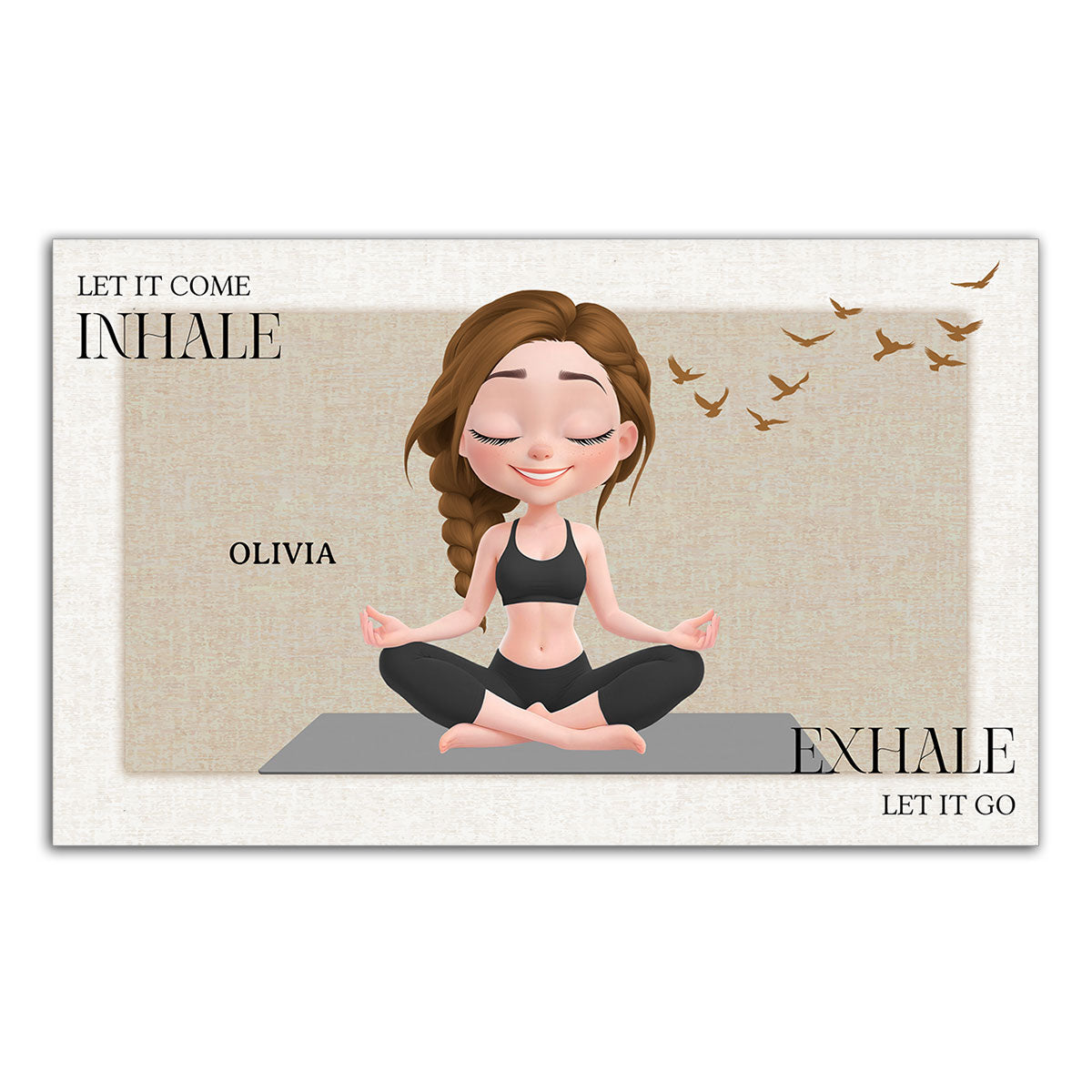 Inhale In Exhale Out - Personalized Custom Doormat – Wrappiness Gifts