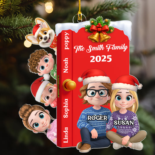 Open Door Family - Personalized Custom Acrylic Ornament