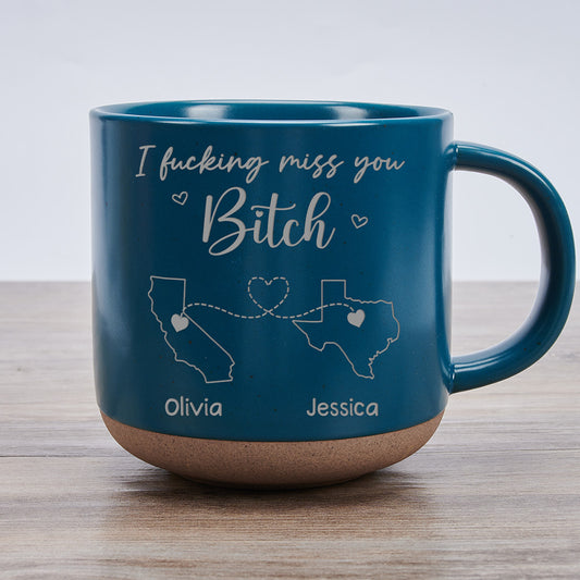 Get Your Ass Back Here - Personalized Custom Engraved Pottery Mug