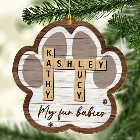 My Pet Is My Happy Place - Personalized Custom Wood Ornament