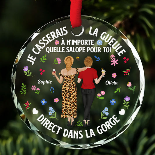 Direct Dans La Gorge - Ornement En Verre Personnalisé Sur Mesure