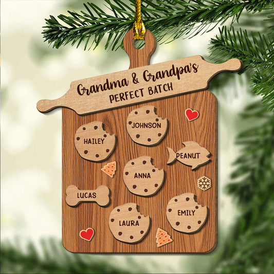 Perfect Batch Parents - Personalized Custom Freeshape 2-Layered Wood Ornament