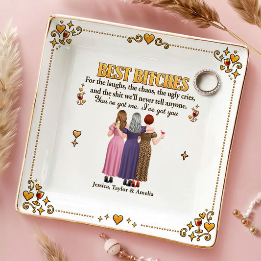 For The Laughs And The Chaos - Personalized Jewelry Dish