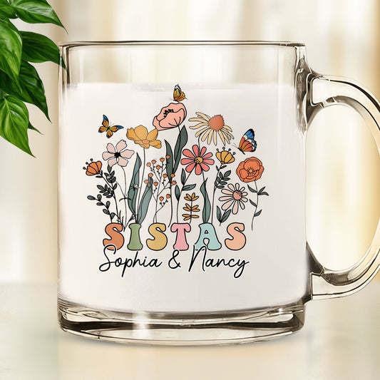 Wildflower - Personalized Glass Mug