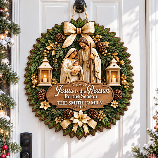 Our Family Nativity - Personalized Wood Sign