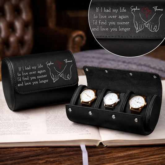 Love You Longer - Personalized Custom Leather Watch Case