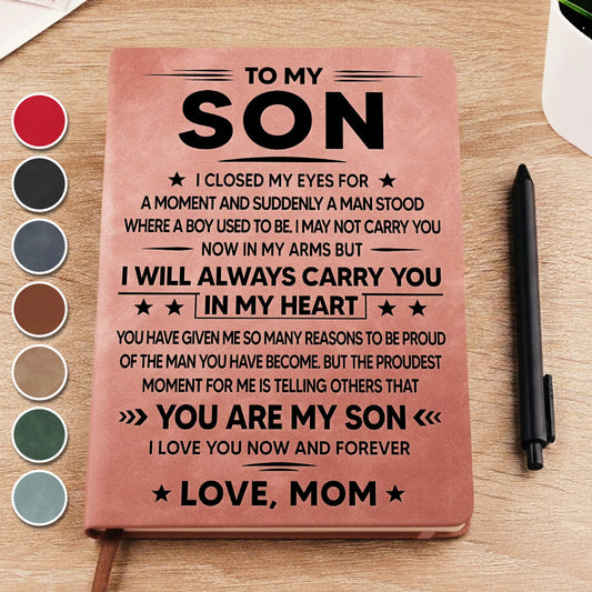 I Will Always Carry You - Personalized Custom Leather Journal