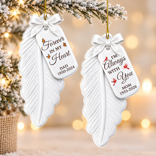 A Feather From Heaven - Personalized 3D Effect Acrylic Ornament