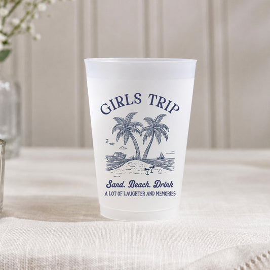 Friends Trip - Personalized Custom Frosted Cup