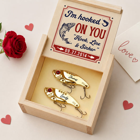  I Am Hooked On You - Personalized Custom Fishing Lure