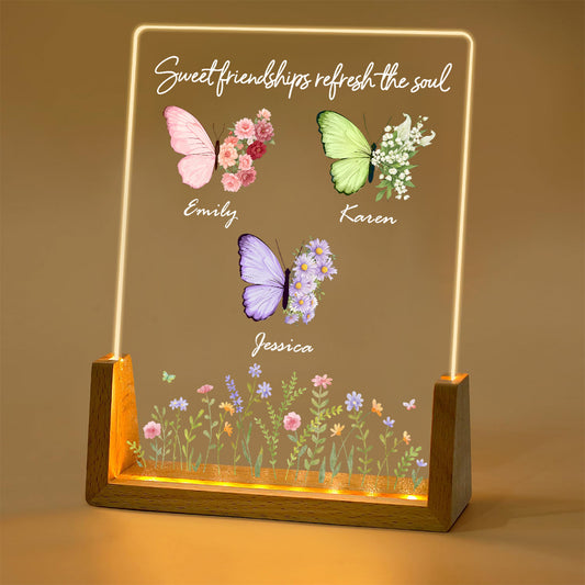 A True Friend Refreshes You - Personalized Custom Night Light