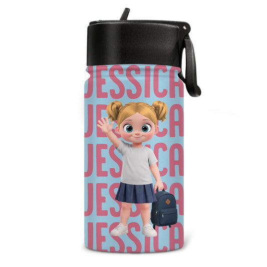 Ready To Learn - Personalized Custom Kids Water Bottle