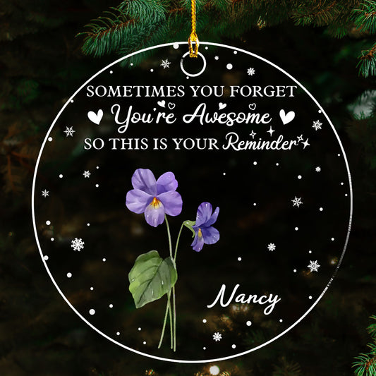 You Are Awesome - Personalized Custom Acrylic Ornament