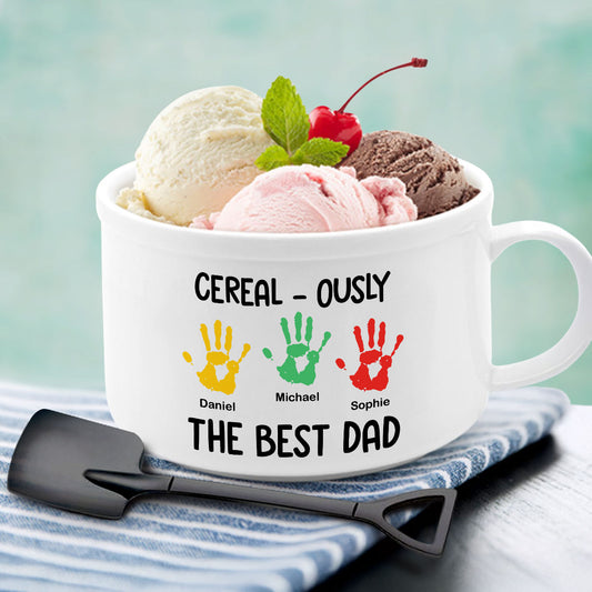 The Best Dad - Personalized Ceramic Bowl