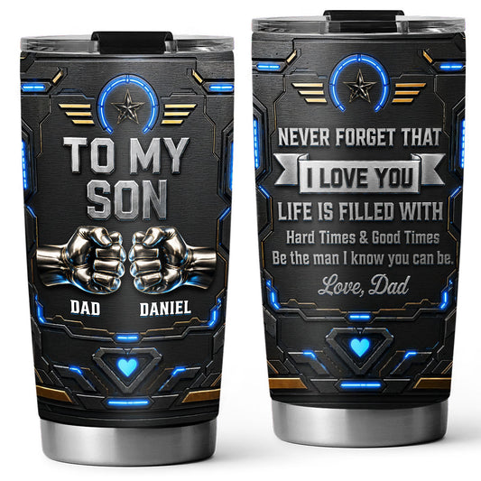 For My Son - Personalized Custom 3D Effect Tumbler