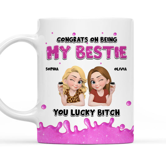 Congrats My Bestie - Personalized Custom Coffee Mug