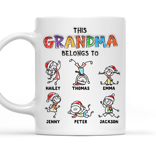 Loved By My Grandkids - Personalized Custom 3D Inflated Effect Mug 