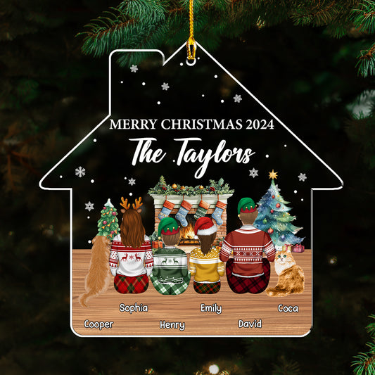 Family Reunion Christmas - Personalized Custom Acrylic Ornament