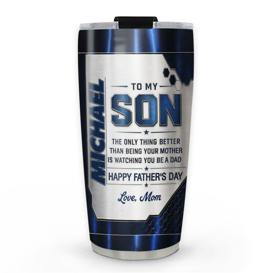 Watching You Being A Dad - Personalized Custom 3D Effect Tumbler