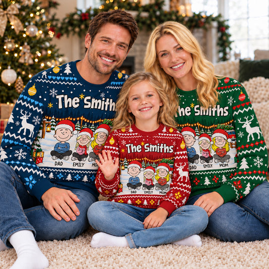 Family Together Forever - Personalized All-over-print Sweatshirt